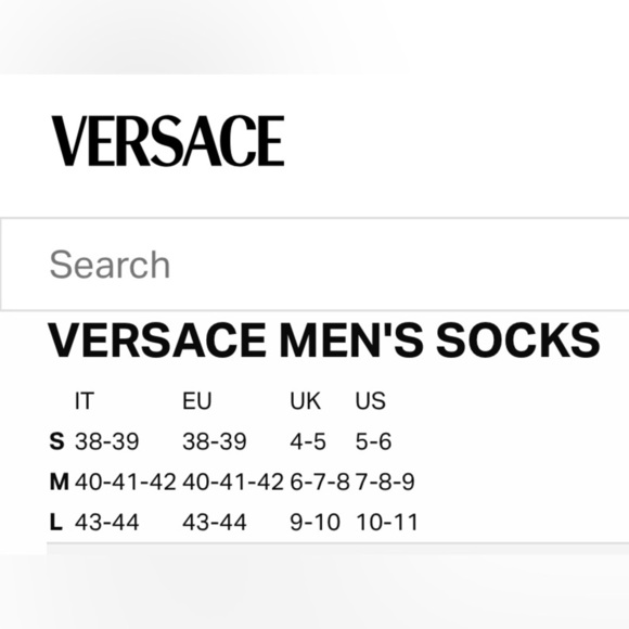 Versace Black Crew Socks - Picture 2 of 7